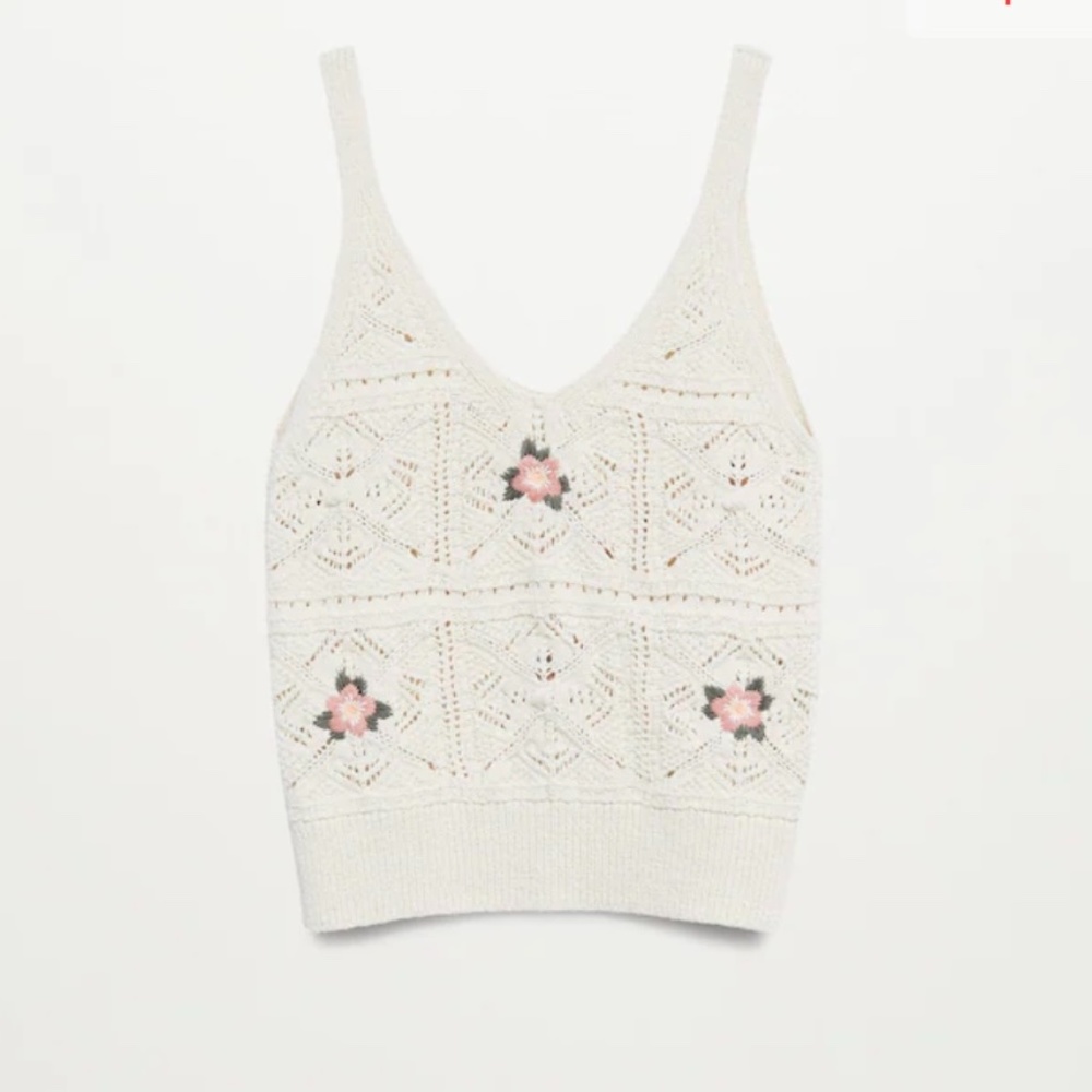 NWT Mango Crochet Top Size Small